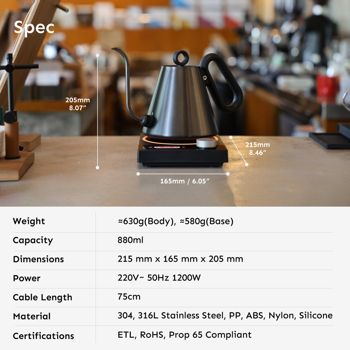 Palatti Gooseneck Electric Kettle