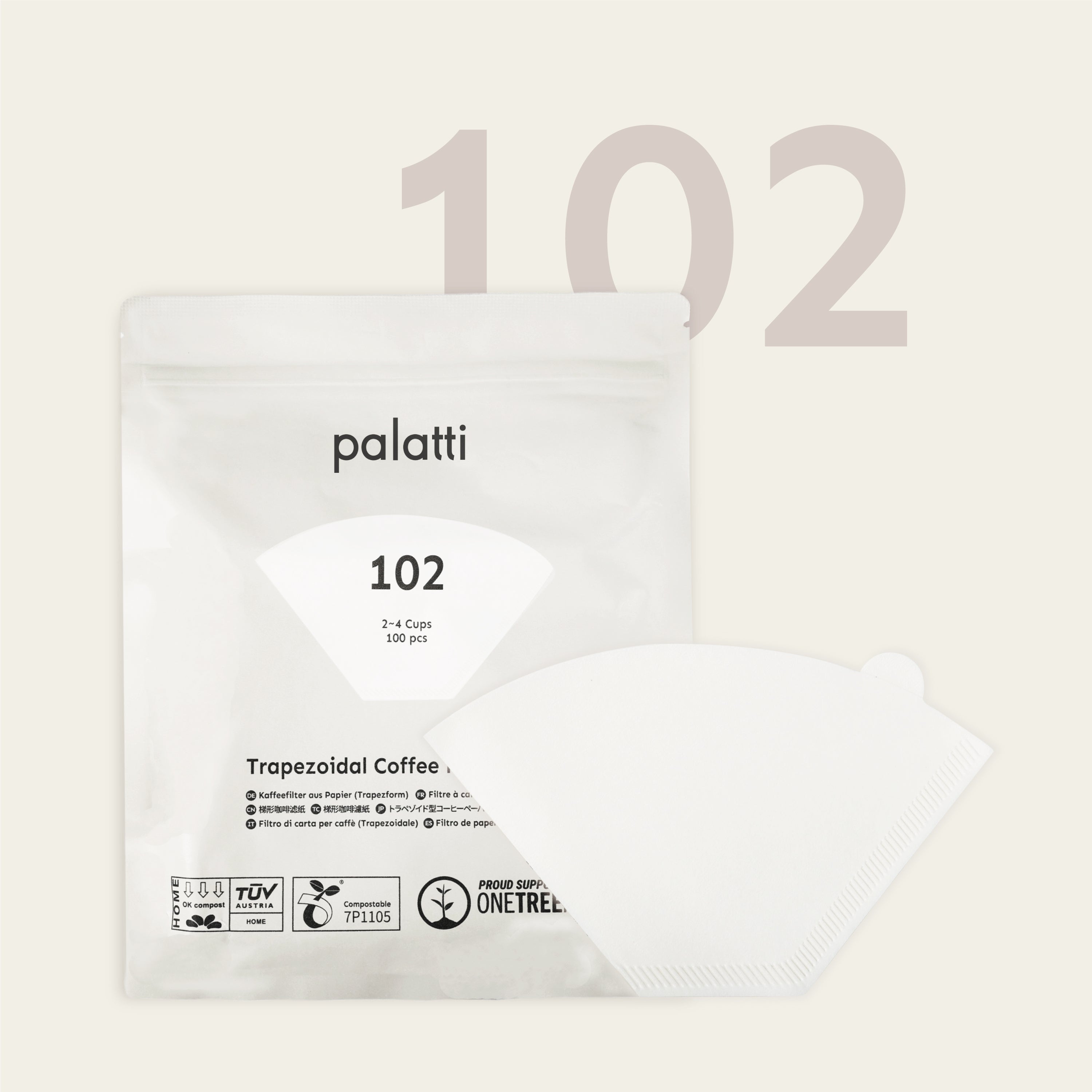 Palatti 102 - Trapezoid Coffee Paper Filters